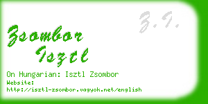 zsombor isztl business card